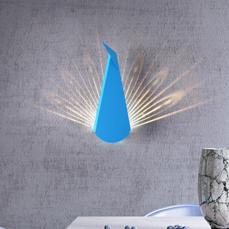 Triangle Scattered Light Iron Shade LED Wall Sconce Lamp