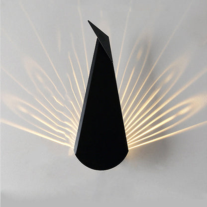 Triangle Scattered Light Iron Shade LED Wall Sconce Lamp