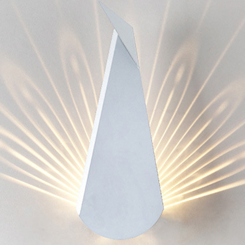 Triangle Scattered Light Iron Shade LED Wall Sconce Lamp