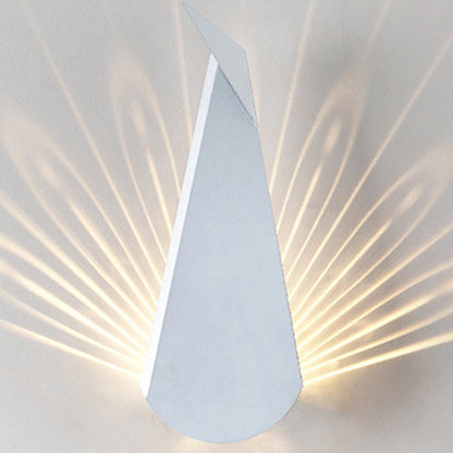 Triangle Scattered Light Iron Shade LED Wall Sconce Lamp