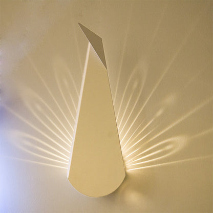 Triangle Scattered Light Iron Shade LED Wall Sconce Lamp