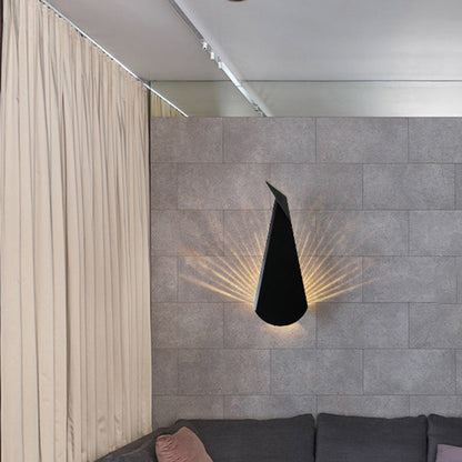 Triangle Scattered Light Iron Shade LED Wall Sconce Lamp