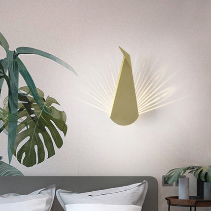 Triangle Scattered Light Iron Shade LED Wall Sconce Lamp