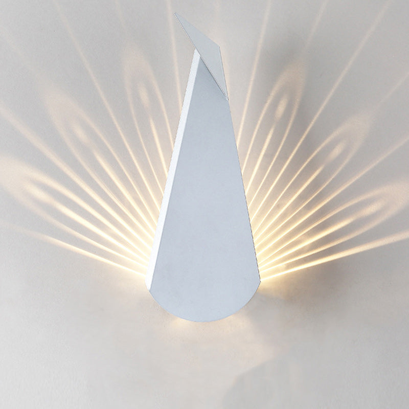 Triangle Scattered Light Iron Shade LED Wall Sconce Lamp