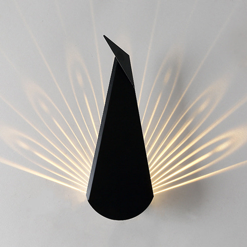 Triangle Scattered Light Iron Shade LED Wall Sconce Lamp