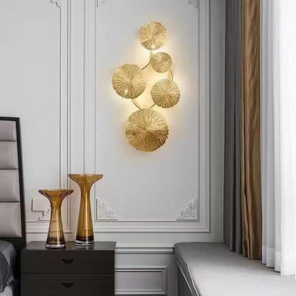 Round Steel Hardware 4/5/6/8 Light Wall Sconce Lamp