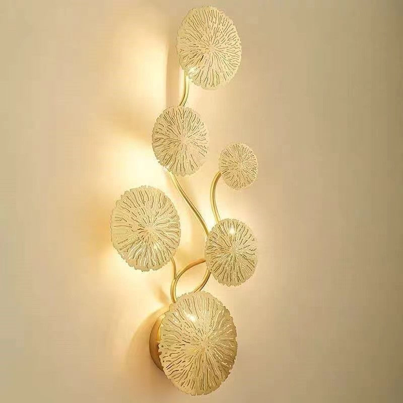 Round Steel Hardware 4/5/6/8 Light Wall Sconce Lamp