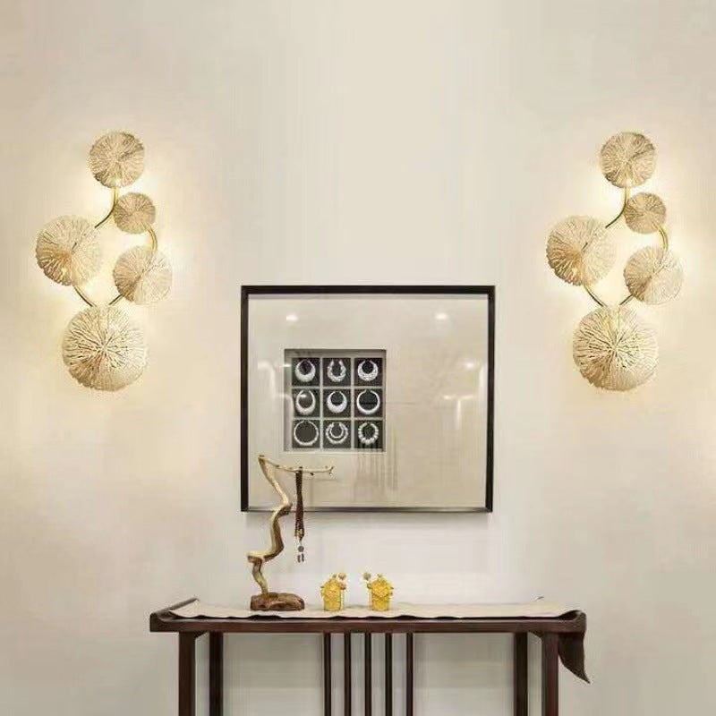 Round Steel Hardware 4/5/6/8 Light Wall Sconce Lamp