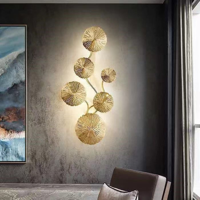 Round Steel Hardware 4/5/6/8 Light Wall Sconce Lamp