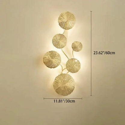 Round Steel Hardware 4/5/6/8 Light Wall Sconce Lamp