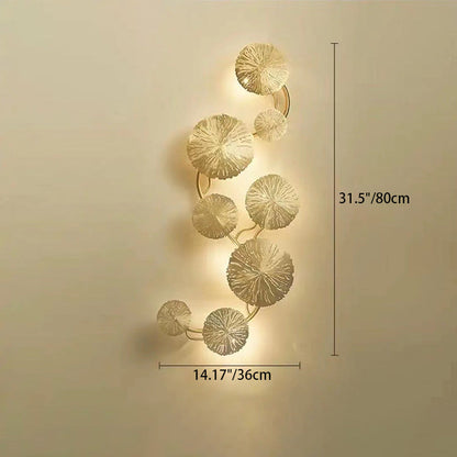 Round Steel Hardware 4/5/6/8 Light Wall Sconce Lamp