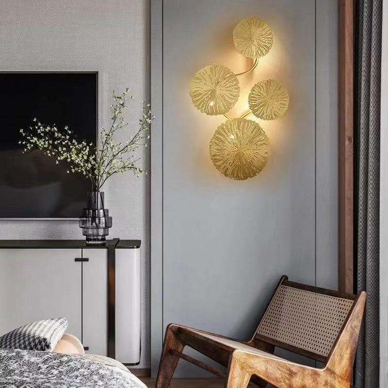 Round Steel Hardware 4/5/6/8 Light Wall Sconce Lamp