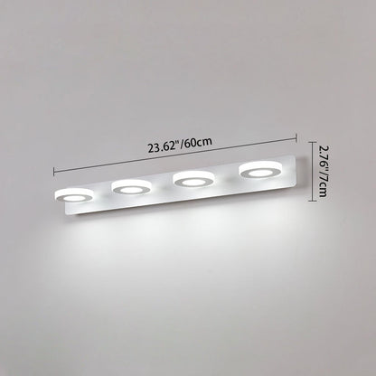 Rectangle Iron Acrylic LED Vanity Light Wall Sconce Lamp