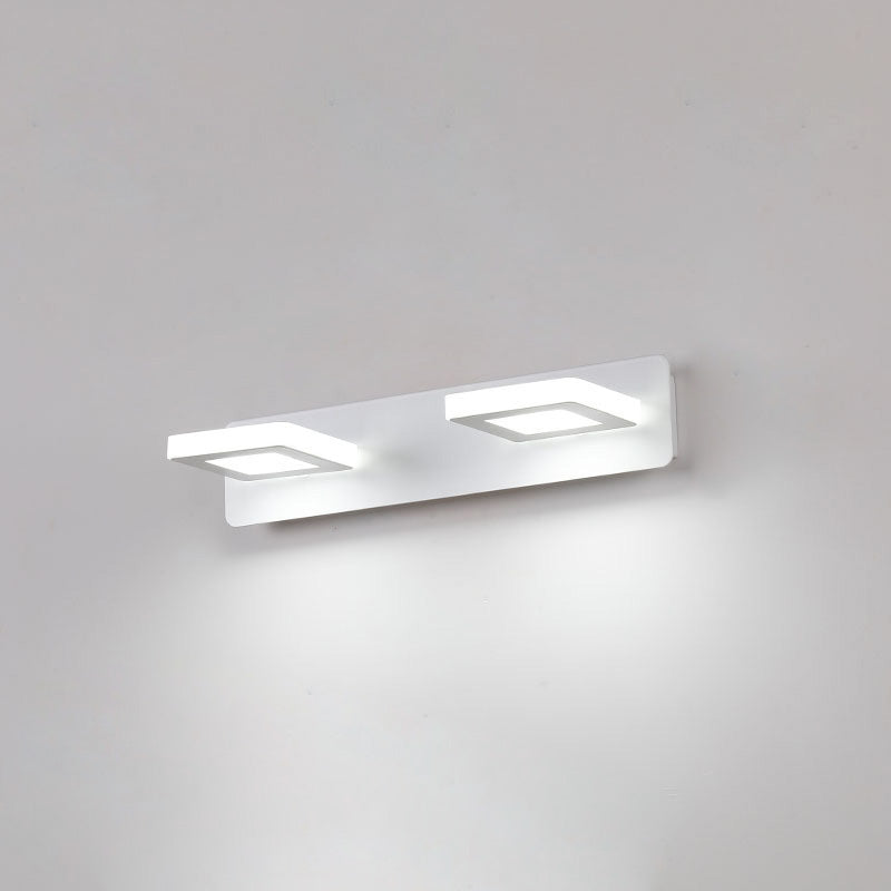 Rectangle Iron Acrylic LED Vanity Light Wall Sconce Lamp