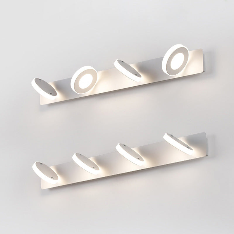 Rectangle Iron Acrylic LED Vanity Light Wall Sconce Lamp
