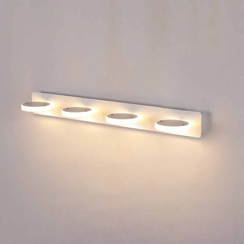 Rectangle Iron Acrylic LED Vanity Light Wall Sconce Lamp
