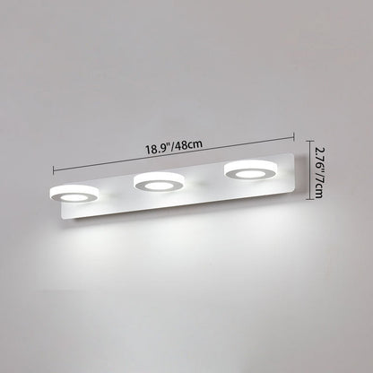 Rectangle Iron Acrylic LED Vanity Light Wall Sconce Lamp