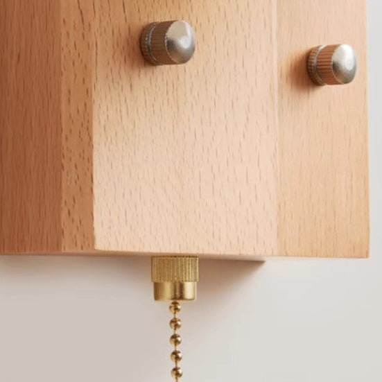 Square Base Iron Plastic Shade 1-Light Wall Sconce Lamp