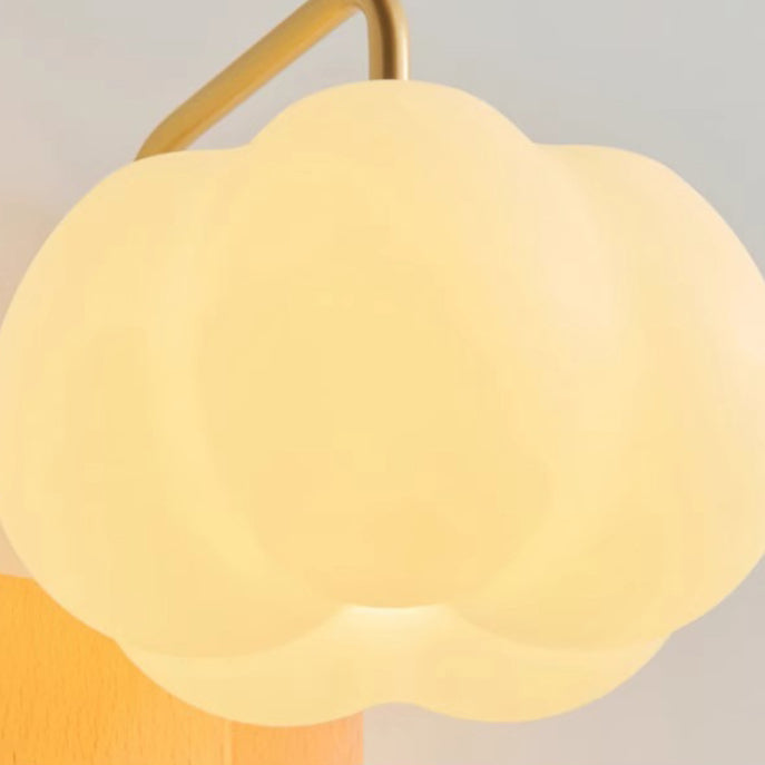 Square Base Iron Plastic Shade 1-Light Wall Sconce Lamp