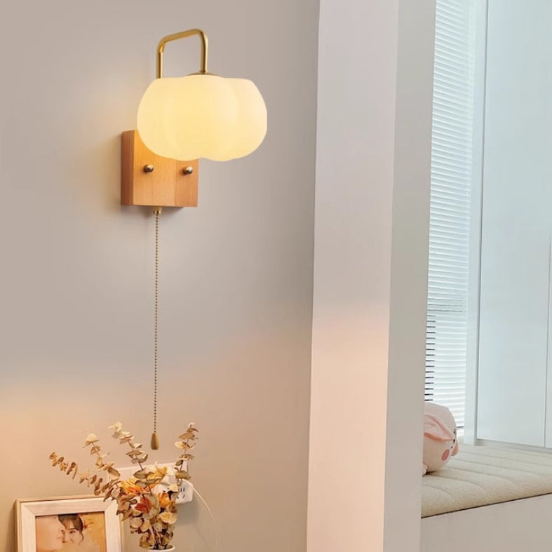 Square Base Iron Plastic Shade 1-Light Wall Sconce Lamp