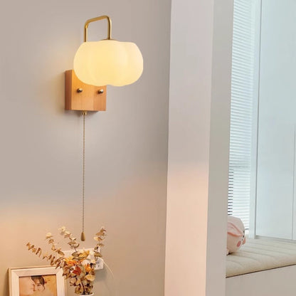Square Base Iron Plastic Shade 1-Light Wall Sconce Lamp