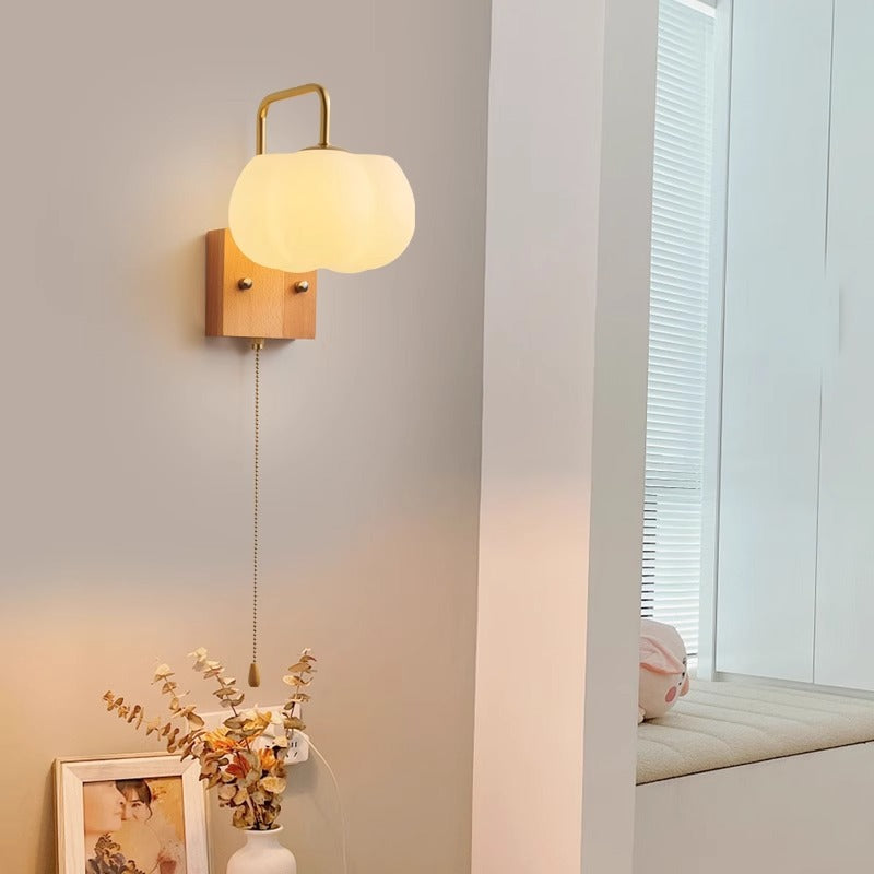 Square Base Iron Plastic Shade 1-Light Wall Sconce Lamp