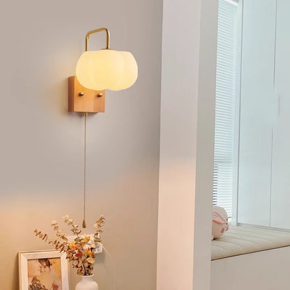 Square Base Iron Plastic Shade 1-Light Wall Sconce Lamp