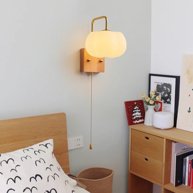 Square Base Iron Plastic Shade 1-Light Wall Sconce Lamp