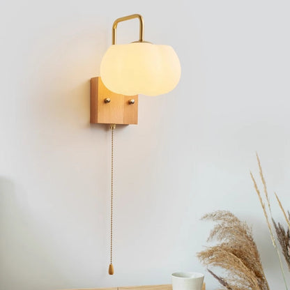 Square Base Iron Plastic Shade 1-Light Wall Sconce Lamp