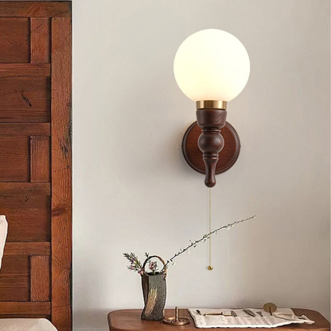 French Iron Frame Fabric Shade 1-Light Wall Sconce Lamp