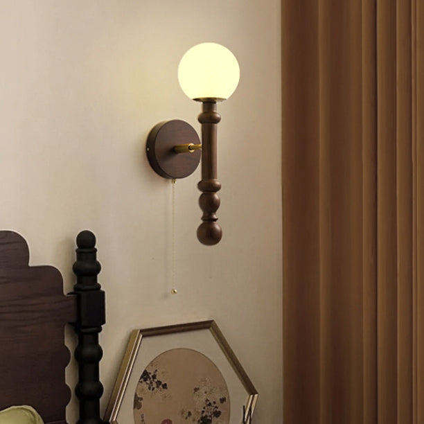 French Iron Frame Fabric Shade 1-Light Wall Sconce Lamp