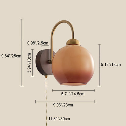 French Iron Frame Fabric Shade 1-Light Wall Sconce Lamp