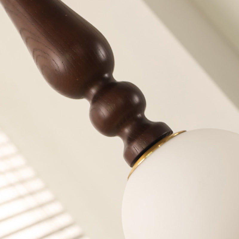 Cylinder Wood Aluminum Frame Glass 1-Light Wall Sconce Lamp