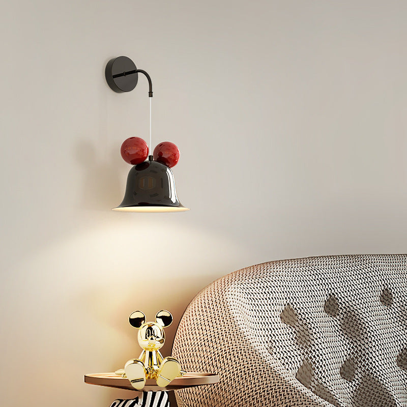 Creative Round Bell Shape Iron 1-Light Wall Sconce Lamp