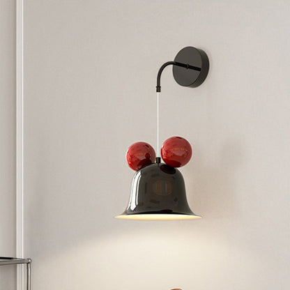 Creative Round Bell Shape Iron 1-Light Wall Sconce Lamp