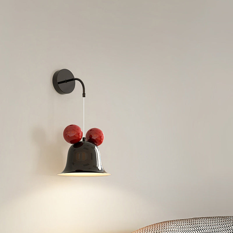 Creative Round Bell Shape Iron 1-Light Wall Sconce Lamp