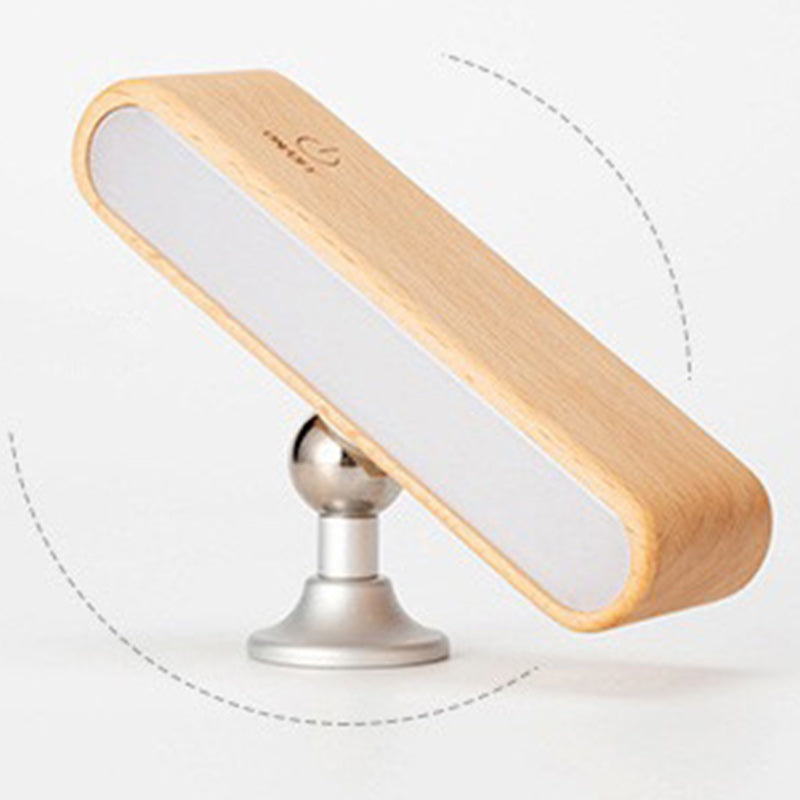 Minimalist Magnetic Rectangular Wood LED Wall Sconce Lamp