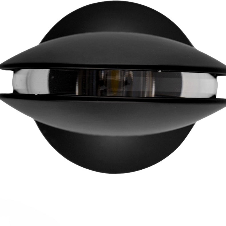 Simplicity Round Oval Aluminum Acrylic LED Wall Sconce Lamp