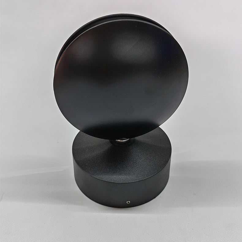 Simplicity Round Oval Aluminum Acrylic LED Wall Sconce Lamp