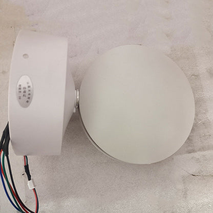Simplicity Round Oval Aluminum Acrylic LED Wall Sconce Lamp