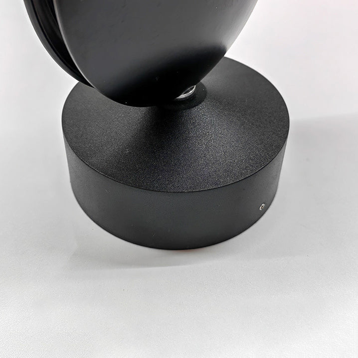 Simplicity Round Oval Aluminum Acrylic LED Wall Sconce Lamp