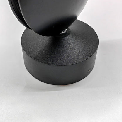 Simplicity Round Oval Aluminum Acrylic LED Wall Sconce Lamp