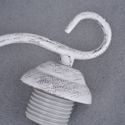 Round Cone Iron Ceramic 1-Light Wall Sconce Lamp