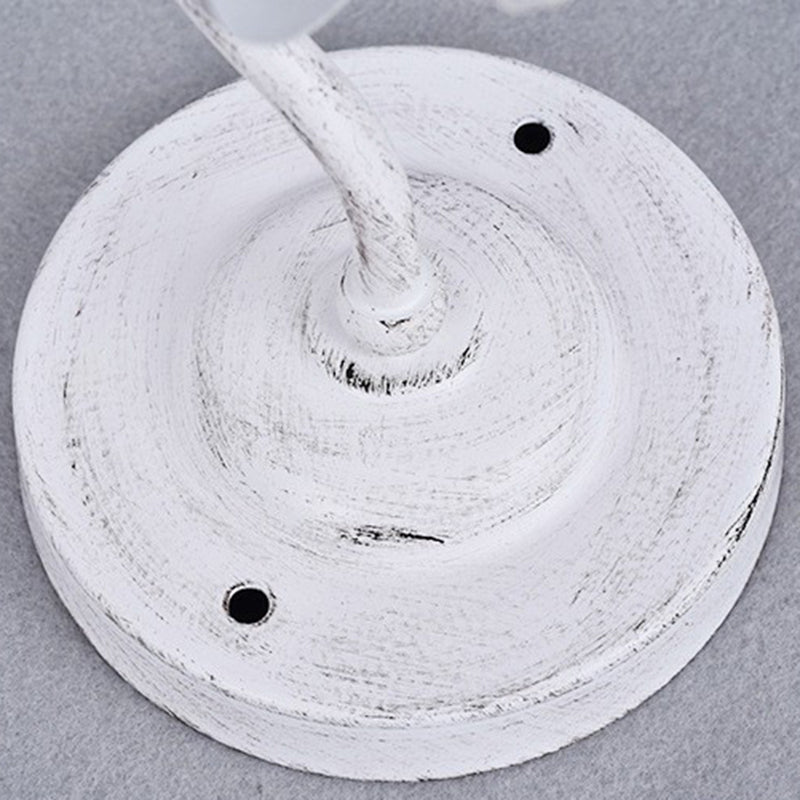 Round Cone Iron Ceramic 1-Light Wall Sconce Lamp