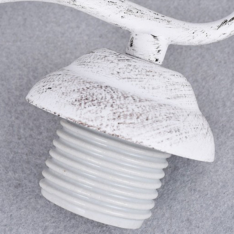 Round Cone Iron Ceramic 1-Light Wall Sconce Lamp