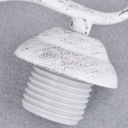 Round Cone Iron Ceramic 1-Light Wall Sconce Lamp