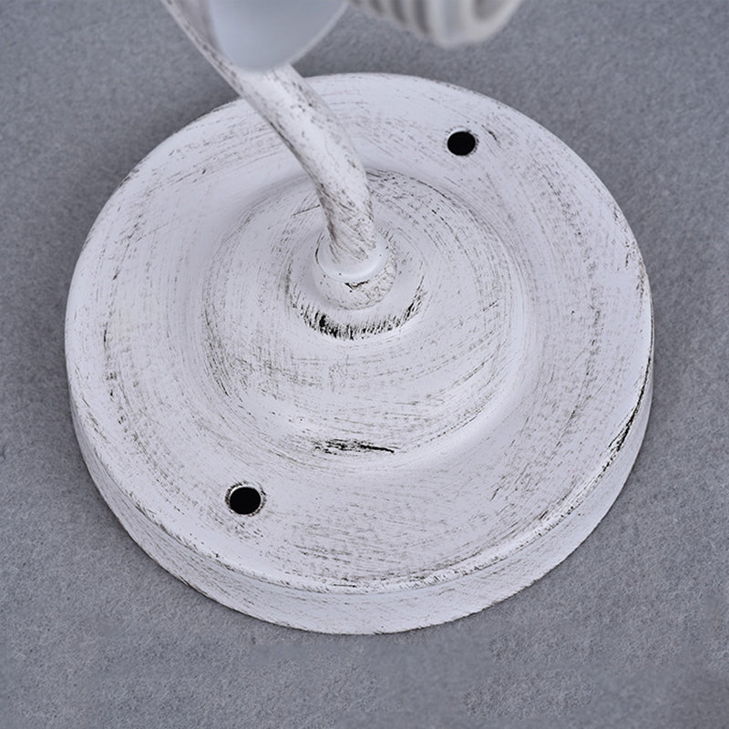Round Cone Iron Ceramic 1-Light Wall Sconce Lamp