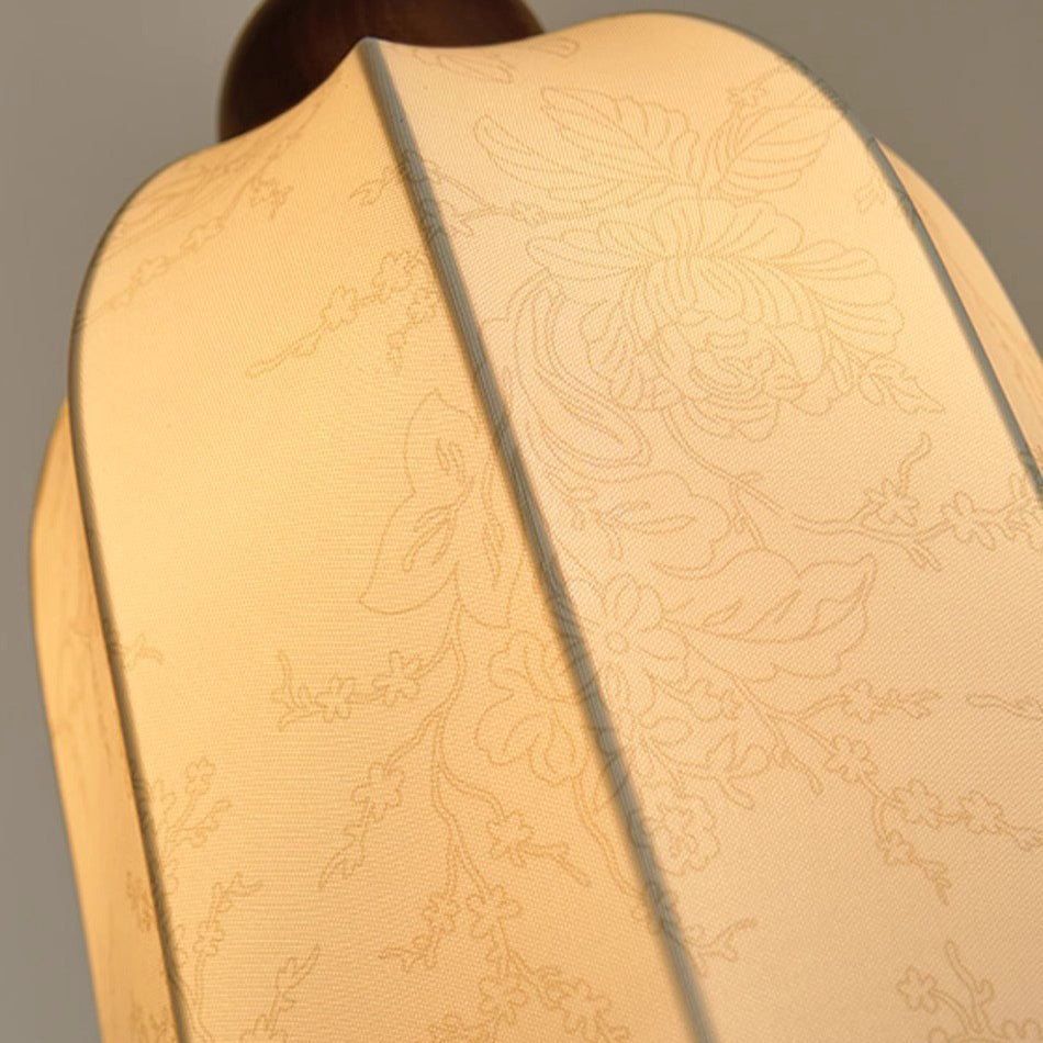 Curved Solid Wood Metal Frame 1-Light Wall Sconce Lamp