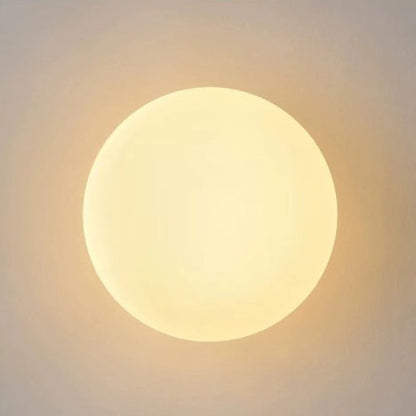 Modern Minimalist Glass Orb 1-Light Wall Sconce