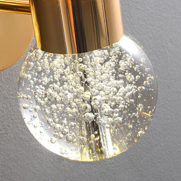 Round Antler Aluminum Crystal Acrylic LED Wall Sconce Lamp